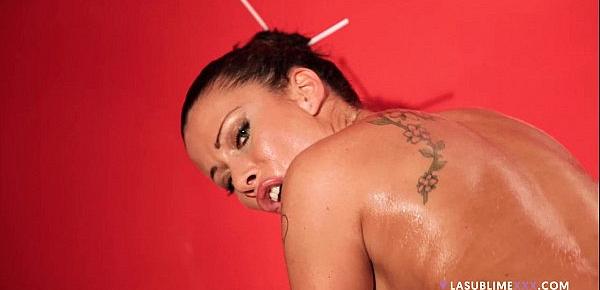  LaSublimeXXX Aurora Oliveira takes a hard cock during erotic oil massage
